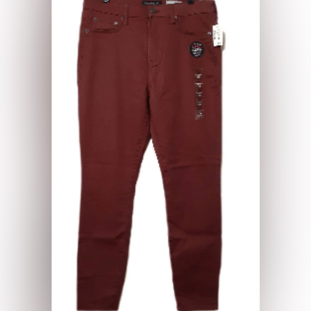Burgundy Aeropostale high waisted jegging size 12 - Picture 3 of 4